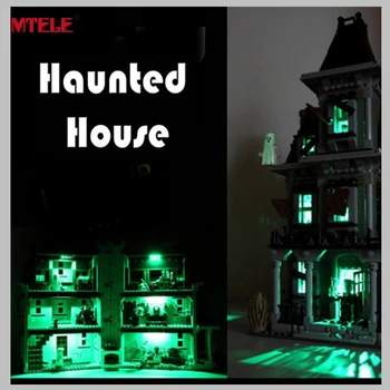 MTELE Brand de Lumină LED, kit de Jucărie Pentru Oraș Monstru Luptător Casa Bantuita Model Compatibil cu Lego 10228