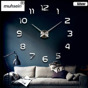 Muhsein nou ceas de Perete Ceas de perete diy ceasuri de Acril oglindă Acasă Decorare Camera de zi Quartz Acul de Transport Gratuit