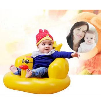 Multifuncțional copilul Canapea Gonflabila Duck Scaun Copii să Învețe baie, Scaune pentru Copii, Loc de luat Masa călătorie animale de muzică portabil scaun