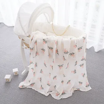 Muslinlife 2017 cel mai Nou Copil Nou-născut Înfășat Folie Super Moale Patut de Dormit Pături 120*120 cm pentru 0-3T