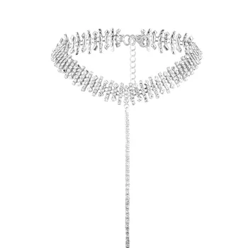 Naomy&ZP Brand Mult Cravată Colier Pentru Femei 2017 Feminin Guler Moda Bijuterii Ciucure de Cristal Chocker Coliere la Modă Collier