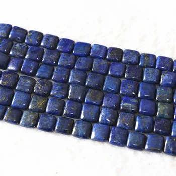 Natural Lapis lazuli piatră 12mm 14mm forma patrata margele diy Margele vrac 15 cm B596