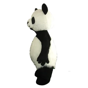Nebun de Vânzare@ Părul Lung Urs Panda Animal Cosplay Dimensiune Adult mascota, costume Petrecere, Rochie Costum +EPE Cap