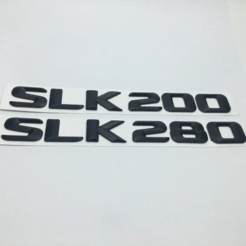Negru Portbagaj Spate Emblema Crom Litere SLK 200 SLK 280 pentru Mercedes R170 R171 R172 SLK200 SLK280