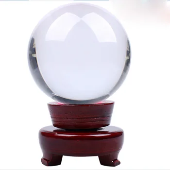 New Sosire 100MM Feng Shui din Asia de Cuarț de Cristal Solid Ball Sfera Cu Suport Pentru Decor Acasă