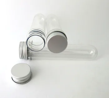 NEW SOSIRE !! 24 X 100ML Gol PS Tub cu Capac de Aluminiu 100CC Clar Tub de Plastic Transparent de Afișare cu Tub