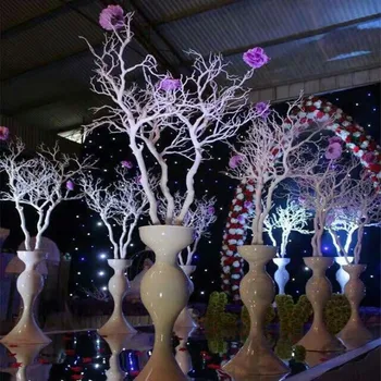 New Sosire Nunta Recuzită Decoratiuni Coral Alb Ramuri de Copac Ornament tort de Nunta DIY Drum Duce 10buc/lot