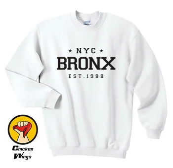 New York, Bronx Est. Tipărite Barbati Tricou New York City pe Strada Swag Pictograma Stea Crewneck Top Tricou Unisex Mai multe Culori XS - 2XL