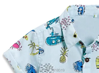 Noi 2018 Brand de Calitate Bumbac Baieti Tricouri de Vară pentru Copii Haine Copii Haine cu Maneci Scurte t Shirt Bluza Baieti