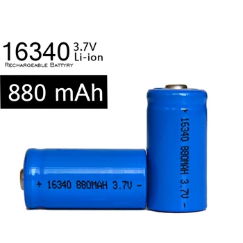 Noi 4buc/lot ICR123A Baterie 3.7 v 16340 880mah Reîncărcabilă Albastru Baterii Li-Ion