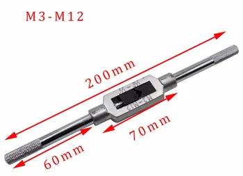 Noi 6pcs 3F Mână Filet Metric Plug Atingeți Set M3 M4 M5 M6 M8 cu Robinet Reglabil Cheie 1/16-1/4