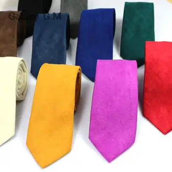 Noi Casual Brand Bumbac Cravate Pentru Bărbați Gravatas Corbatas Costume Slim Vestidos Cravată Roșu Solid Galben Bleumarin Violet Legături De Partid