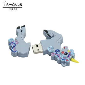 Noi de Stil de Desene animate Unicornul USB Flash Drive Capacitatea Reală de Cal Pen Drive 4GB 8GB 16GB 32GB 64GB 128GB Memorie Stick PenDrives