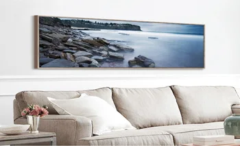 Nordic apus de soare apus de rock mare pictura decorativa pat desen poze de perete tablouri canvas Neînrămate