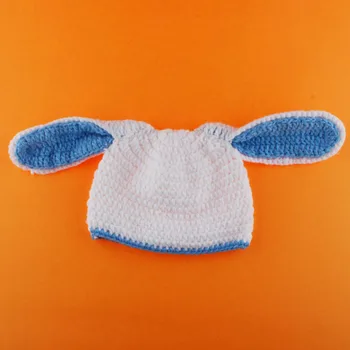 Nou-născut Easter Bunny Costum de Iepure Model Croșetat Recuzită Fotografie Animal Beanie Hat cu Capac Scutec 1set H174