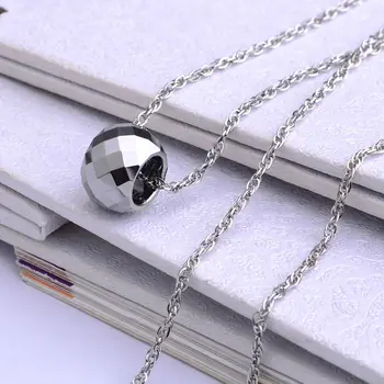 Noua Moda De Tungsten Noroc Pandantive Argint Culoare Coliere Gratuit Lanț Din Oțel Inoxidabil Bijuterii Transport Gratuit