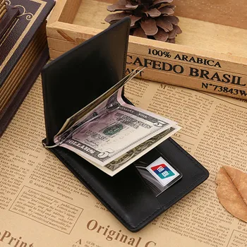 Noua Moda GUBINTU Brand mic clip de bani portofel cu bani sac magnet hasp mini poseta din piele pentru barbat