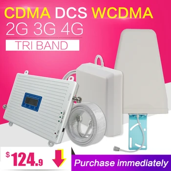 Noua Zeelandă CDMA 850 DCS 1800 WCDMA 2100 Tri Band Rapel 2G 3G 4G LTE 1800 Semnal de Telefon Mobil Amplificator Repetor Telefon Mobil