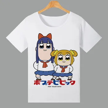Noul Anime POP ECHIPA EPIC Moda T-Shirt pipi Tricou alb confortabil Maneci Scurte Topuri Tee