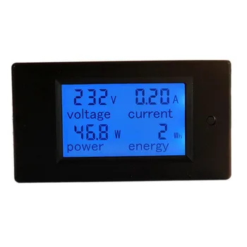 Noul Digital de Tensiune AC Metri 100A/80~260V Energie analog Voltmetru Ampermetru watt de curent Amplificatoare de voltmetru Panou LCD Monitor