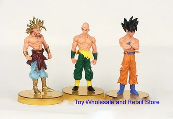 NOUL Hot 6pcs/set 12cm Dragon Ball GT Super Saiyan Trunchiuri vegeta Son Goku uub Kakarott PVC Acțiune Figura jucarii cadou de Crăciun de jucărie