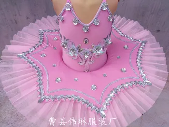 Nouă Copii Dans Balet Costume Copii Lacul Lebedelor Balet Printesa Rochie De Clatita Tutu Fustei De Balet Îmbrăcăminte Pentru Fete