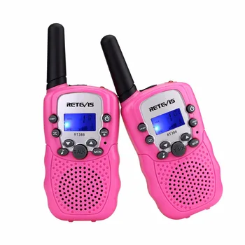 O pereche de Mini Walkie Talkie Copii Radio Retevis RT388 RT-388 0,5 W UHF PMR Frecventa Portabil Două Fel de Radio Cadou A7027B