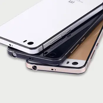 OCHGEP Pentru Xiaomi Mi5 Caz de Lux cu Cadru de Aluminiu & Sticlă Călită capac spate protector pentru Xiaomi mi5 m5 Înapoi Caz Acoperire