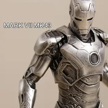 OGRM Meserii Avengers Iron Man 1:6 MK43 MK45 Model Rășină Figura Cadou de Ziua Sculptură Arte Bronz Culoare Fier