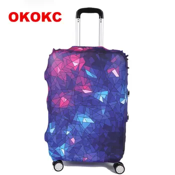 OKOKC Geometrice Stele mai Gros Bagaje de Călătorie de Protecție Valiză Capacul portbagajului se Aplică La 19~32inch Caz Elastic