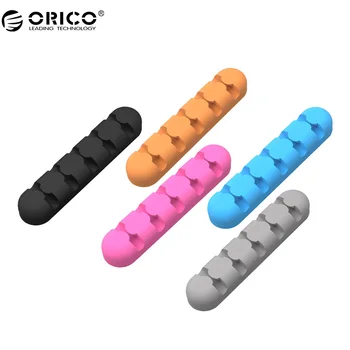 ORICO Organizator Cablu Bobinator 5 Pack Casti Cablu Organizator Sârmă de Stocare Silicon Incarcator Cablu Titularul Clipuri pentru MP3 ,MP4