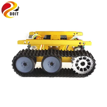 Original DOIT Robot Tank Șasiu Auto TP100 Caterpillar Clawler DIY Jucărie Robot de Control de la Distanță Inteligent Platforma Lanțului de Vehicul pe Senile