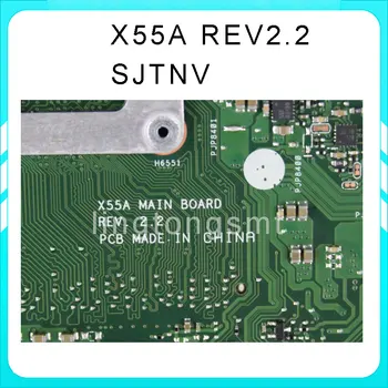 Original X55A pentru laptop ASUS placa de baza X55A REV2.2 HM70 PGA 989 SJTNV placa de baza testat Ok
