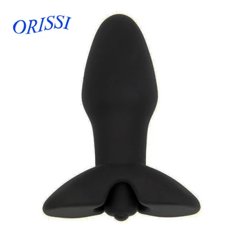 ORISSI Mari Silicon Negru Dop de Fund Multi Viteză Anale, Vibratoare vibrator Anal Vibrator de Masaj de Prostata Produse pentru Sex Anal, Jucarii Sexuale
