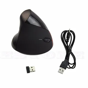 P Reîncărcabilă, fără Fir, Mouse-ul Ergonomic Design Mouse Optic 1600 DPI Wireless USB Verticale pentru Calculator PC
