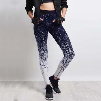 Pantaloni de Yoga pentru Femei Îmbrăcăminte de Sport Stil Chinezesc Imprimate jambiere de Yoga de Fitness Yoga Funcționare Colanti Sport Pantaloni de Compresie Colanti