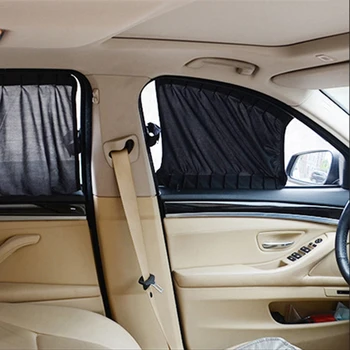 Parasolar Auto Perdele Mașină Neagră parasolarul Pentru Geamul Lateral, Protecție UV Automobile Accesorii de Interior Styling Auto