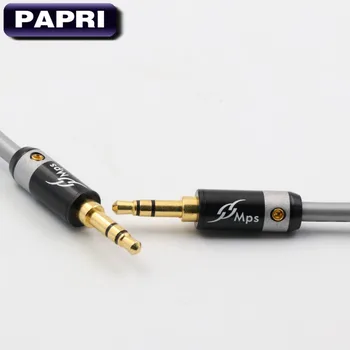 PARLAMENTARII DIY HIFI 3.5 MM Placat cu Aur de 24K 4S Plug X-7 99.9997% Cupru OCC AUX audio tată masina Căști cablu Difuzor