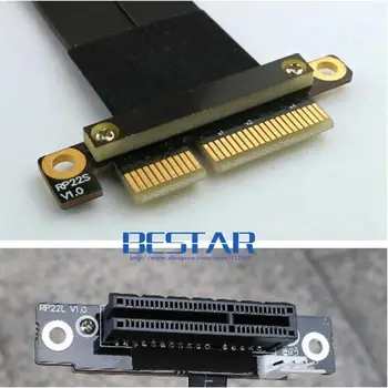 PCIe 4x la PCIe 4x Coloană de cablu 5 cm 10 cm, 20cm, 30cm, 40cm, 60cm PCI-E GEN3.0 4x PCI-Express X4 Extender Unghi Drept cabluri