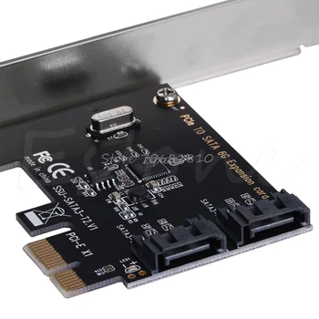 PCIE, PCI Express pentru SATA3.0 2 Porturi SATA III 6G de Expansiune-Controler Adaptor Card Z09 Picătură navă