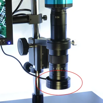 Pe șurub Metalic 40 LED Microscop Lumină Inel Reglabil Lampa de Iluminare pentru Monocular Video Microscop de Înaltă Calitate