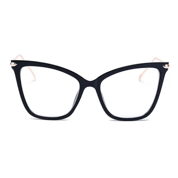 Peekaboo sexy Negru ochelari cat eye designer de brand de lux de mare ochelari ochi de pisica rame pentru femei de sex feminin de aur