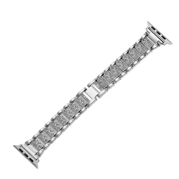 Pentru Apple Watch Band din Oțel Inoxidabil Cristal de Lux Aliaj de Cristal Stras Brățară de Curea pentru Seria 1 Seria 38 42mm Negru