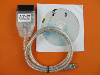 Pentru bmw inpa k d-poate 2018 mai noi Ediabas-K+DCAN USB Interfata D-CAN POATE Scana Cititor OBD OBD2 Cablu