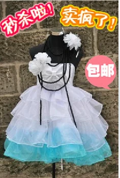 Pentru că costum / cosplay costum / Japoneză vocaloid Hatsune Miku camellia miku vestido de renda rochie de dantelă transport gratuit