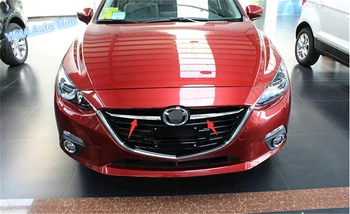 Pentru Mazda 3 AXELA Hatchback Sedan 2016 Fata de Înaltă Calitate Cap Fata Grila Grill Acoperi Trim 2 Buc / Set
