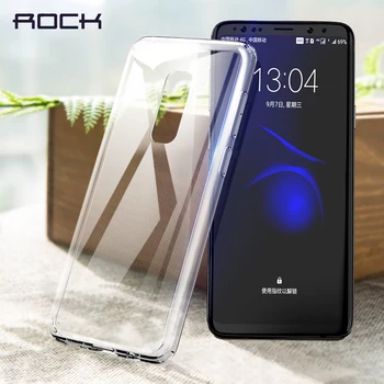 Pentru Samsung Galaxy S9 Caz de ROCK Pur Serie de Cristal Clar de cazuri de Telefon pentru Samsung galaxy S9 Plus TPU+PC-ul Ultra-Slim, capac spate