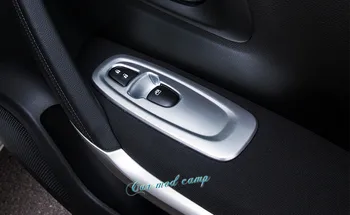 Pentru Volan Pe Stânga! Pentru Renault Cadjar 2016 2017 ABS Mat Usa de Interior Cotiera contactul de acționare a Ferestrei Butonul Capacului Ornamental 4buc