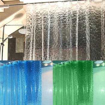 Perdea de duș 1,8 M EVA Translucid 3D Îngroșat Perdele de Duș Baie Cortina Moldproof rezistent la apa de Baie Cortina