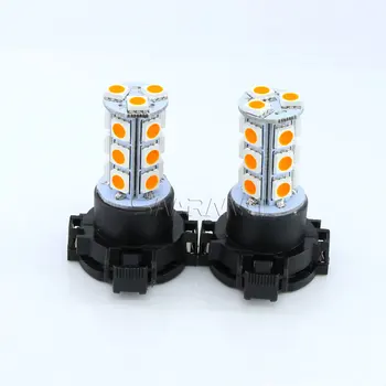 Pereche 18-SMD PY24W Becuri cu LED-uri de Semnalizare Față Lumini de Chihlimbar Alb Pentru BMW E90 E91 E92 E93 328i 335i M3 X5 E70 X6 E71 F10 F07